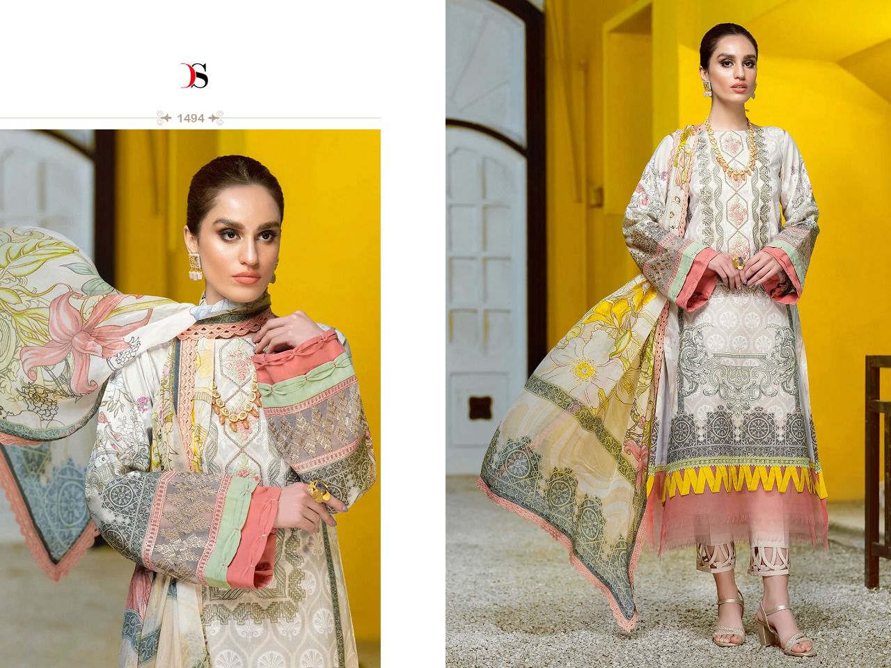 Deepsy Firdous Lawn 22 Vol 4 Festive Wear Cotton Embroidery PakistaniSuits Collection